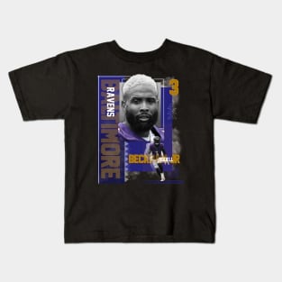 Baltimore Ravens Odell Beckham Jr 3 Kids T-Shirt